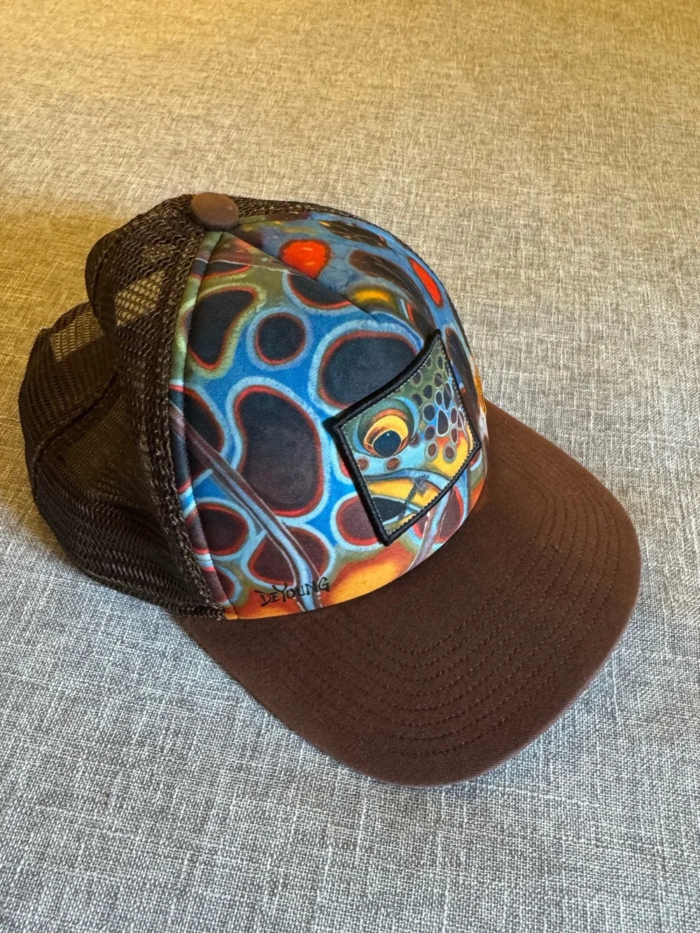 Buff DeYoung Fishing Hat Snapback Adjustable Mesh Trucker Cap